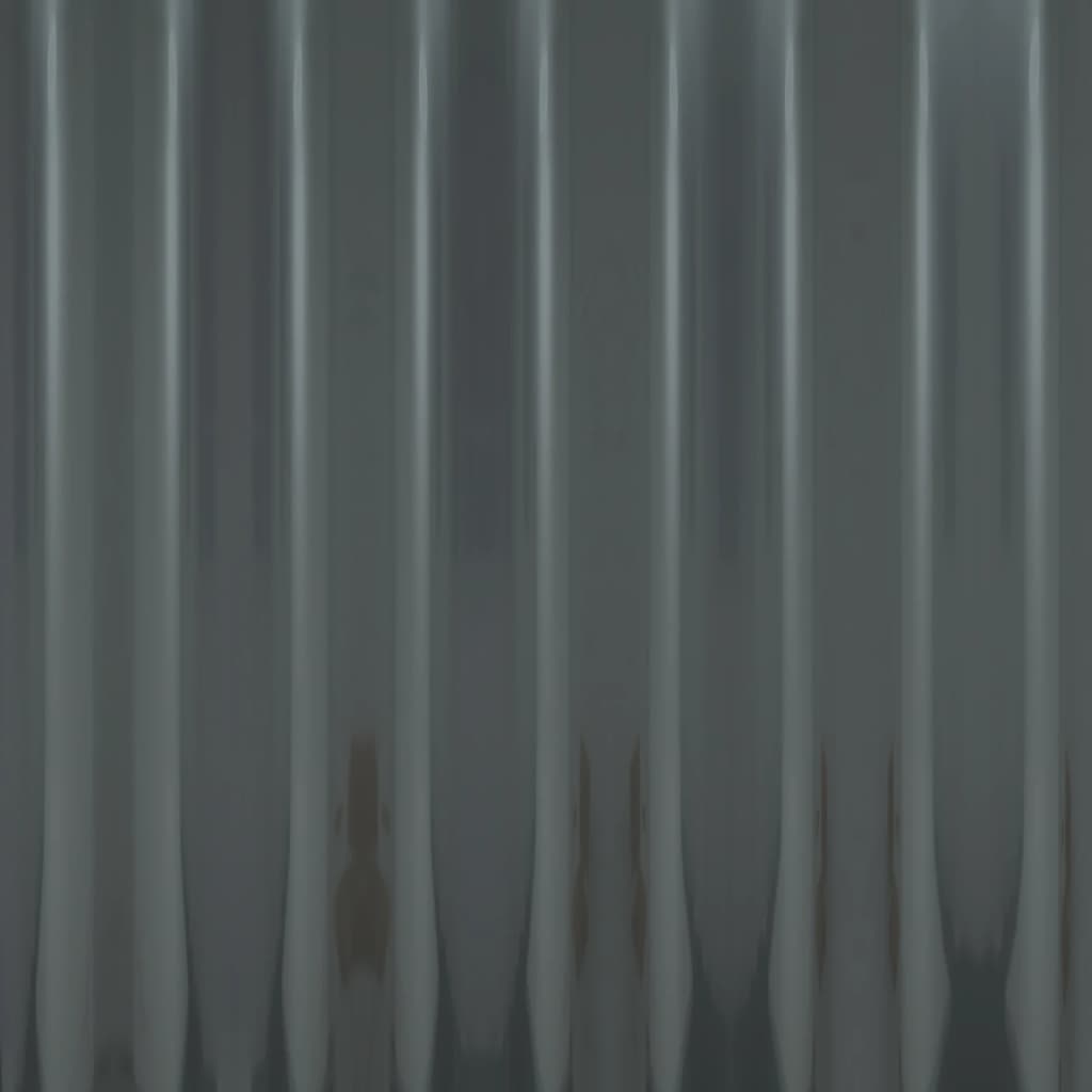 Takplåt 12 st galvaniserat stål antracit 100x36 cm