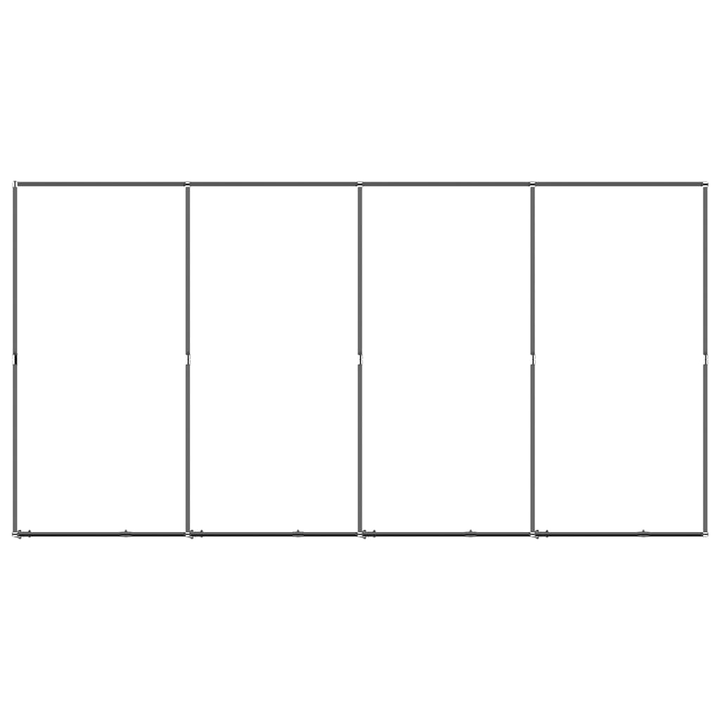 Hundgård för utomhusbruk stål 7,37 m²
