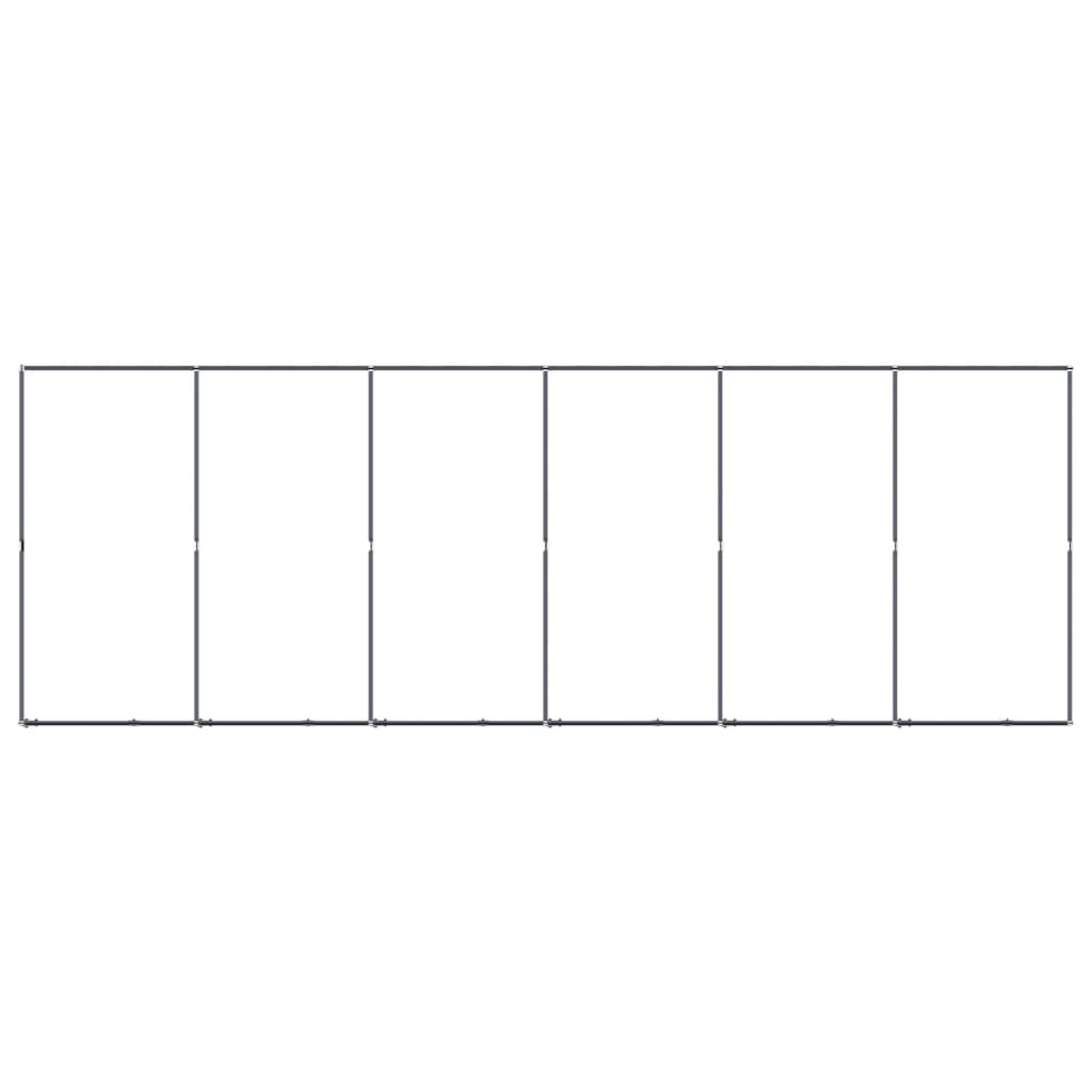 Hundgård för utomhusbruk stål 11,06 m²