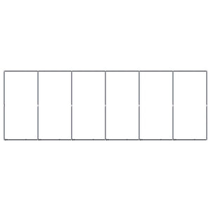 Hundgård för utomhusbruk stål 11,06 m²