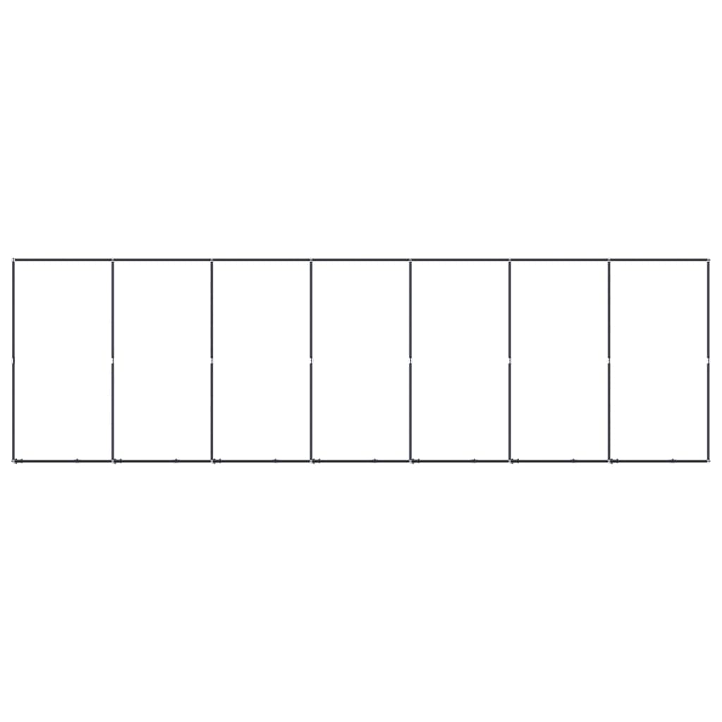 Hundgård för utomhusbruk stål 12,9 m²