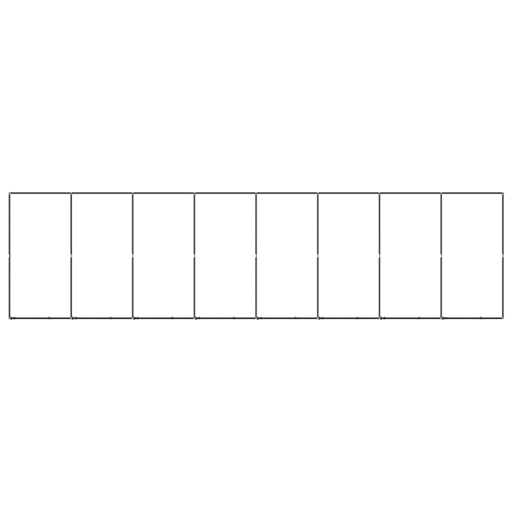 Hundgård för utomhusbruk stål 14,75 m²