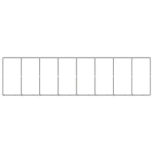 Hundgård för utomhusbruk stål 14,75 m²