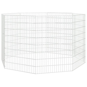 Husdjursbur 8-panel 54x80 cm galvaniserat järn