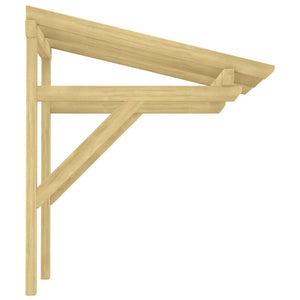 Entrétak 100x100x80 cm impregnerad massiv furu