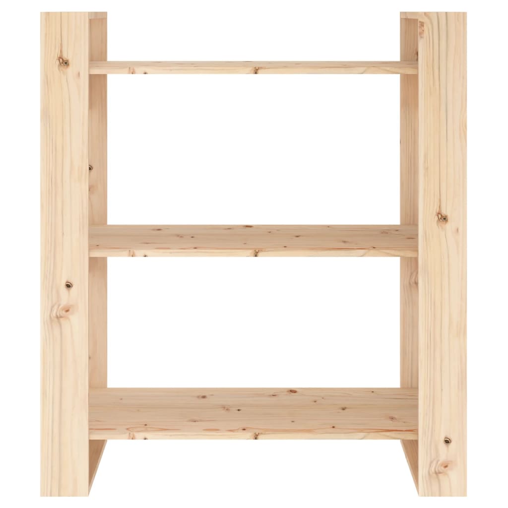 Bokskåp/rumsavdelare 80x35x91 cm massivt trä furu