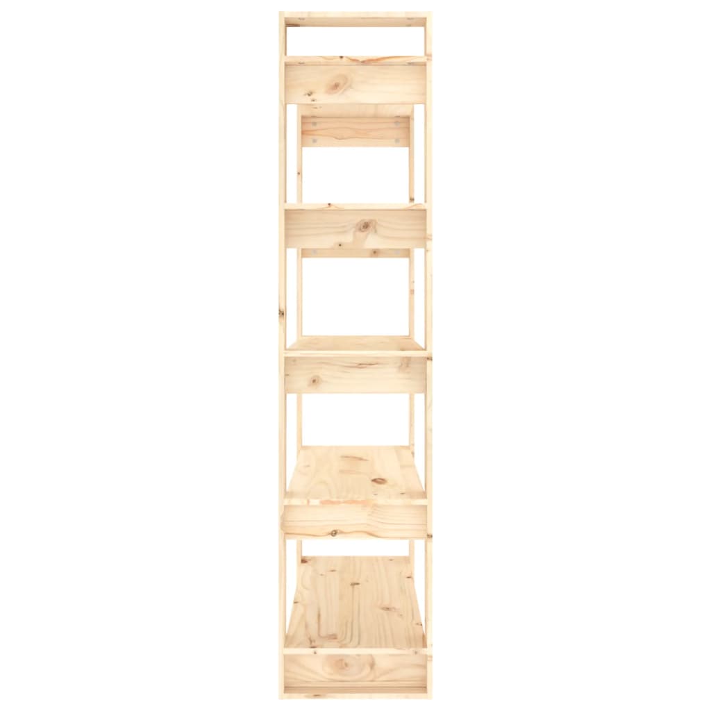Bokskåp/rumsavdelare 80x35x160 cm massivt trä