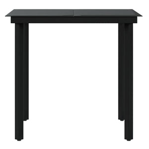 Matgrupp för trädgården med dynor grå och svart