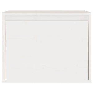 Tv-bänk 3 st vit massiv furu