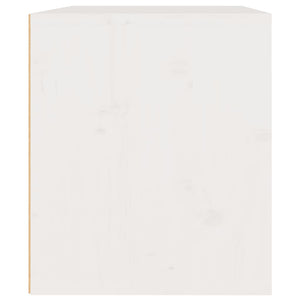 Tv-bänk 3 st vit massiv furu