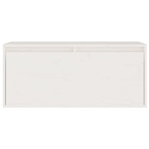 Tv-bänk 4 st vit massiv furu