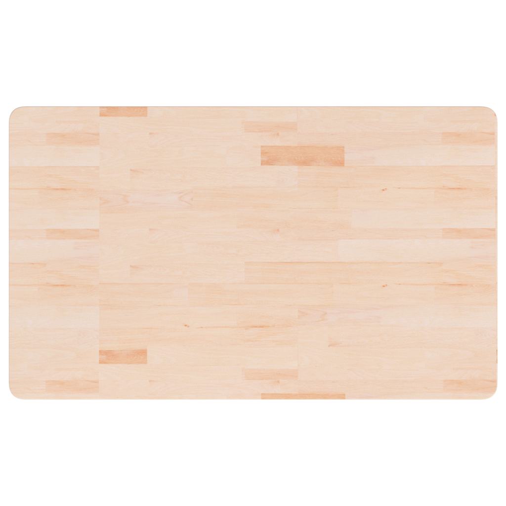 Bänkskiva för badrum 100x60x2,5 cm obehandlat massivt trä