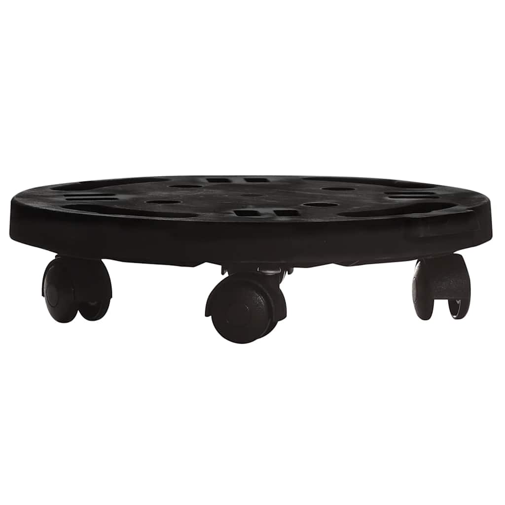 Blomvagn med hjul diameter 30 cm svart 170 kg