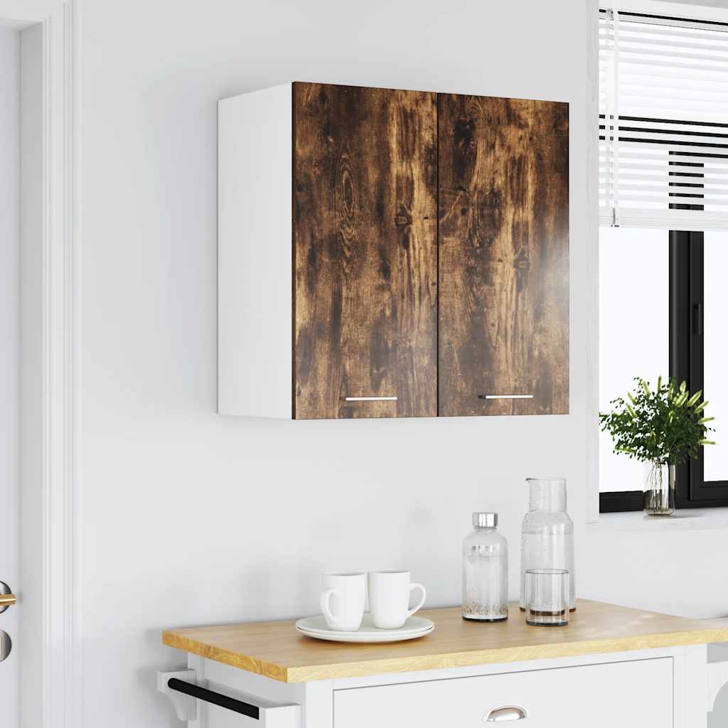 Väggskåp “Lyon” rökfärgad ek 60x31x60 cm konstruerat trä