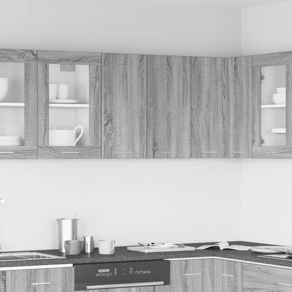 Väggskåp “Lyon” grå sonoma 60x31x60 cm konstruerat trä