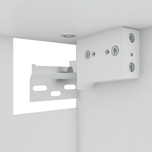 Väggskåp glas “Lyon” rökfärgad ek 60x31x60 cm konstruerat trä