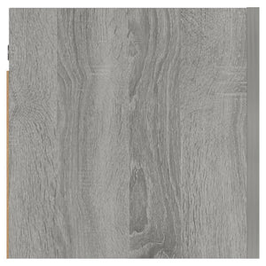 Väggmonterad tv-bänk grå sonoma 30,5x30x30 cm