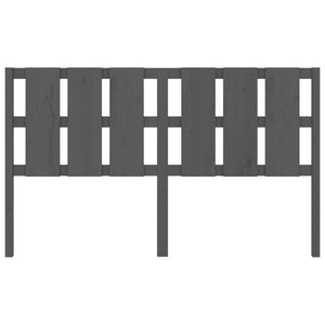 Sänggavel grå 165,5x4x100 cm massiv furu