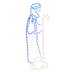 Juldekoration herde och får med 168 LEDs 102,5x35 cm