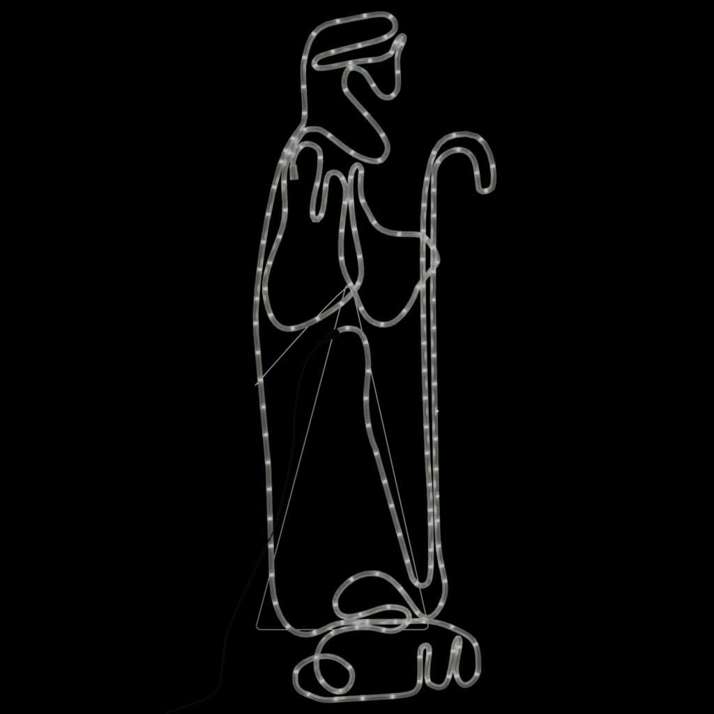 Juldekoration herde och får med 168 LEDs 102,5x35 cm