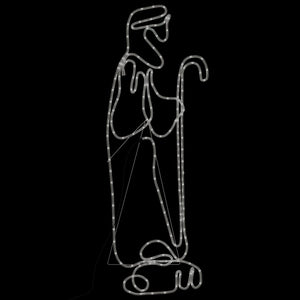 Juldekoration herde och får med 168 LEDs 102,5x35 cm