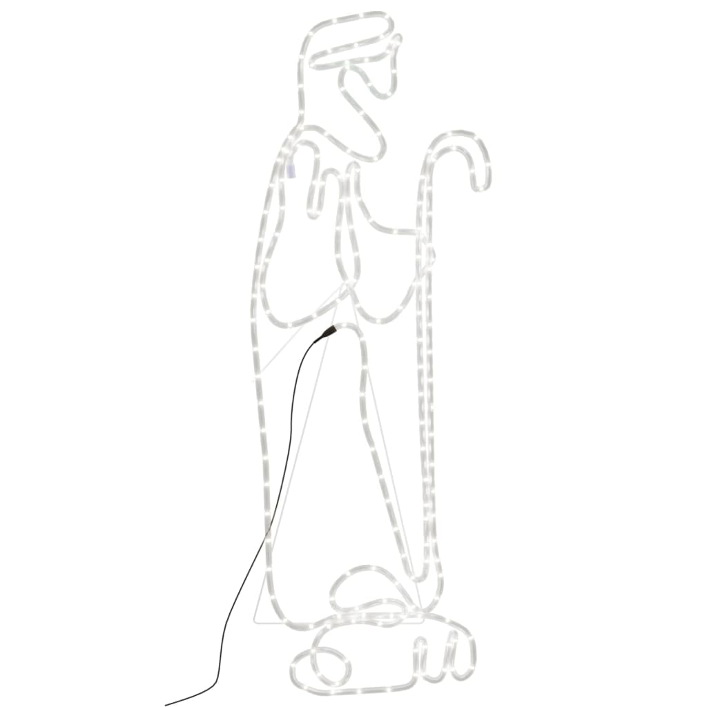 Juldekoration herde och får med 168 LEDs 102,5x35 cm