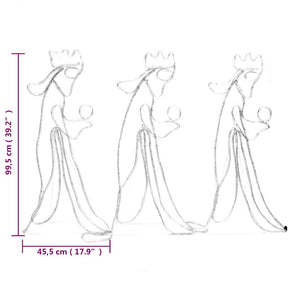 Kungliga figurer ljusslinga med 504 LEDs 99,5x45,5 cm