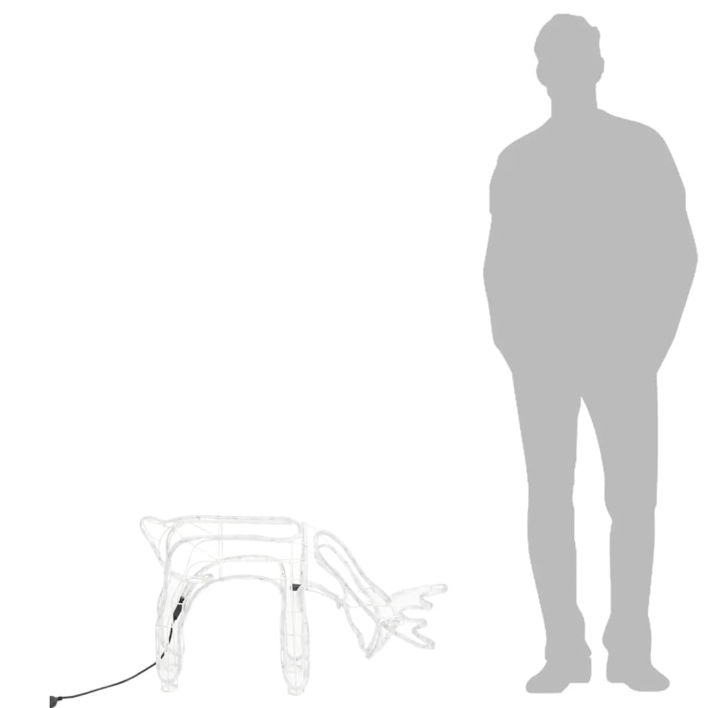 Renfigur ljusslinga varmvit 73x31x45 cm