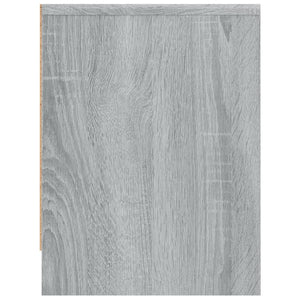 Sängbord grå sonoma 40x30x40 cm konstruerat trä