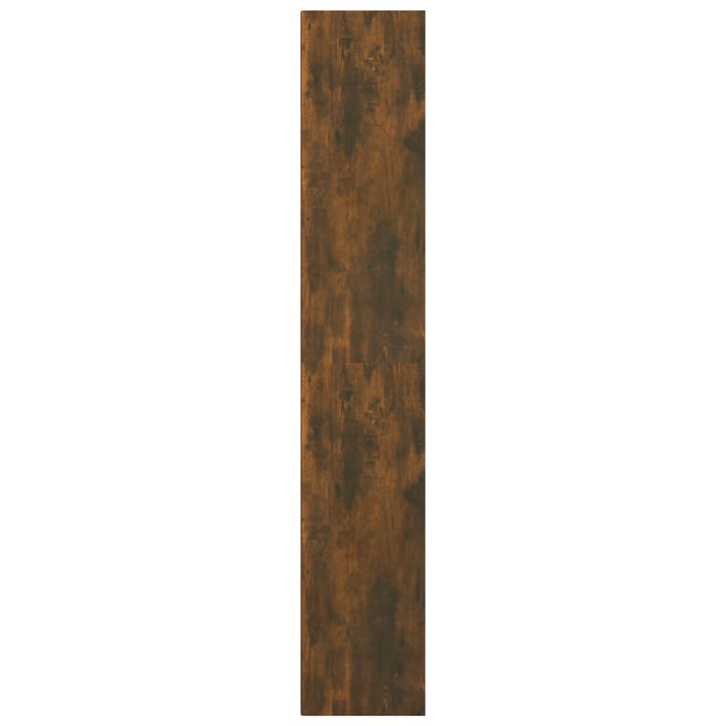 Bokhylla rökfärgad ek 36x30x171 cm konstruerat trä