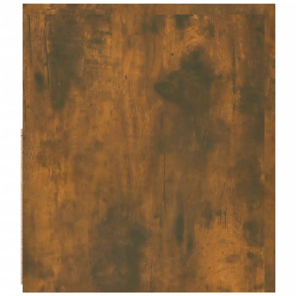 Tv-bänk med LED-belysning rökfärgad ek 120x35x40 cm