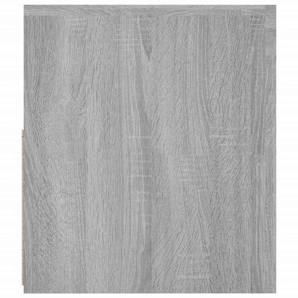 TV-bänk med LED-belysning grå sonoma 120x35x40 cm