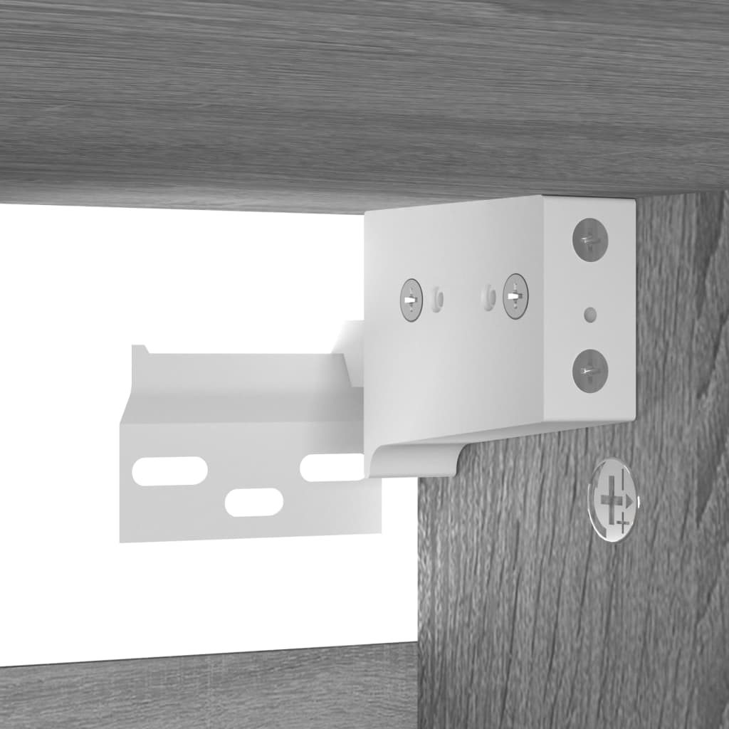 Skoställ grå sonoma 60x35x70 cm konstruerat trä