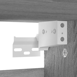 Skoställ grå sonoma 60x35x70 cm konstruerat trä