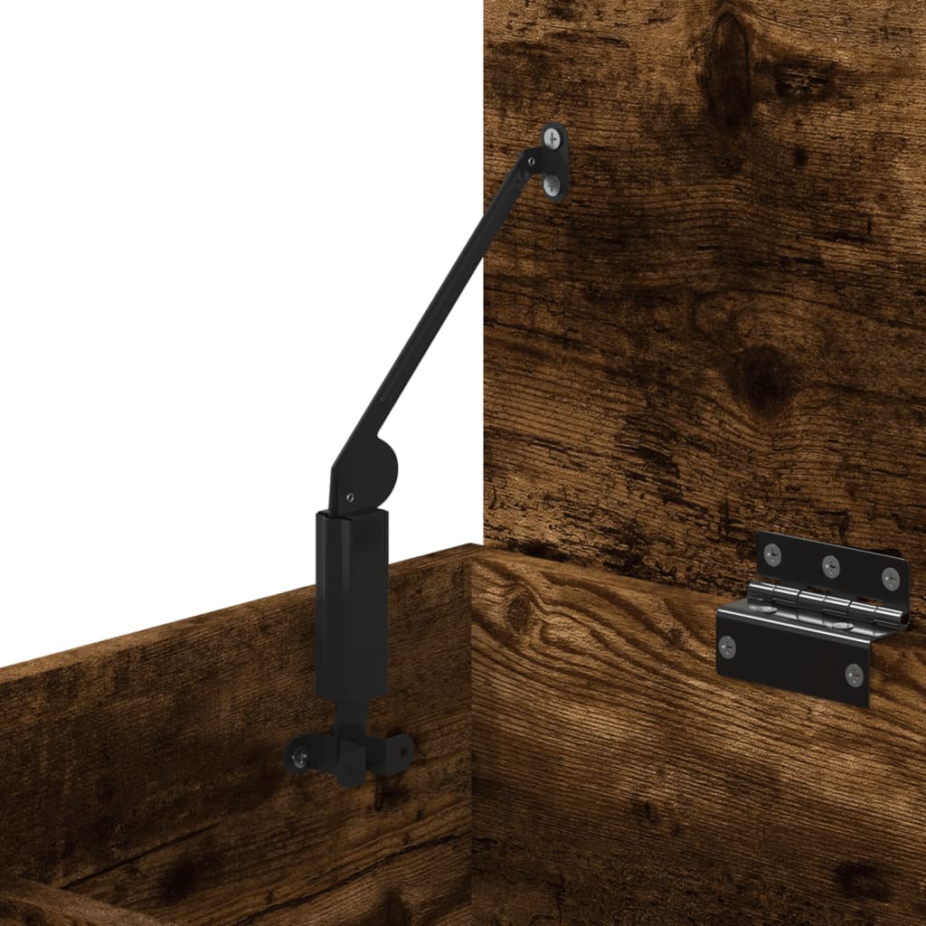 Skobänk rökfärgad ek 60x30x45 cm konstruerat trä