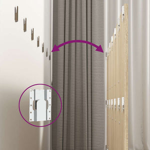 Vägghängd sänggavel sonoma-ek 240x1,5x80 cm konstruerat trä