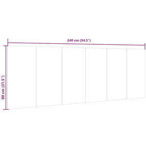 Vägghängd sänggavel sonoma-ek 240x1,5x80 cm konstruerat trä