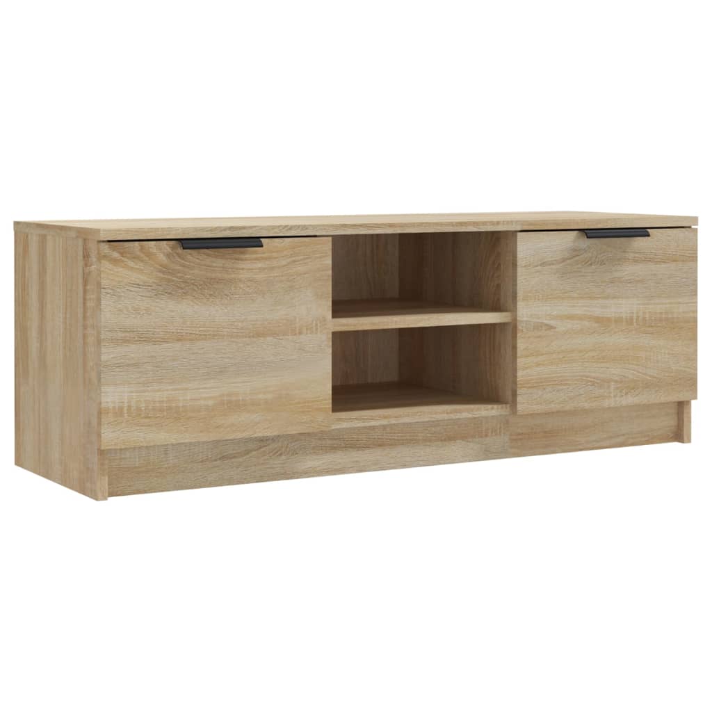 Tv-bänk sonoma-ek 102x35x36,5 cm konstruerat trä
