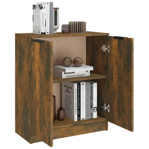 Byrå rökfärgad ek 60x30x70 cm konstruerat trä