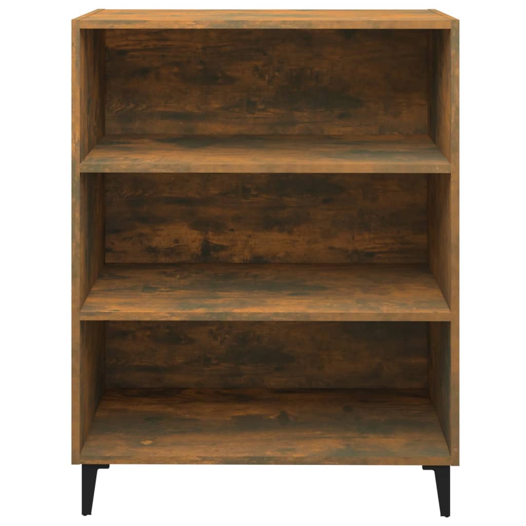 Skänk rökfärgad ek 69,5x32,5x90 cm konstruerat trä