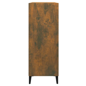 Skänk rökfärgad ek 69,5x32,5x90 cm konstruerat trä