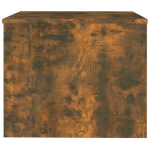 Soffbord rökfärgad ek 80x50x40 cm konstruerat trä