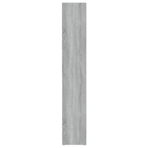 CD-hyllor 2 st grå sonoma 21x16x93,5 cm konstruerat trä