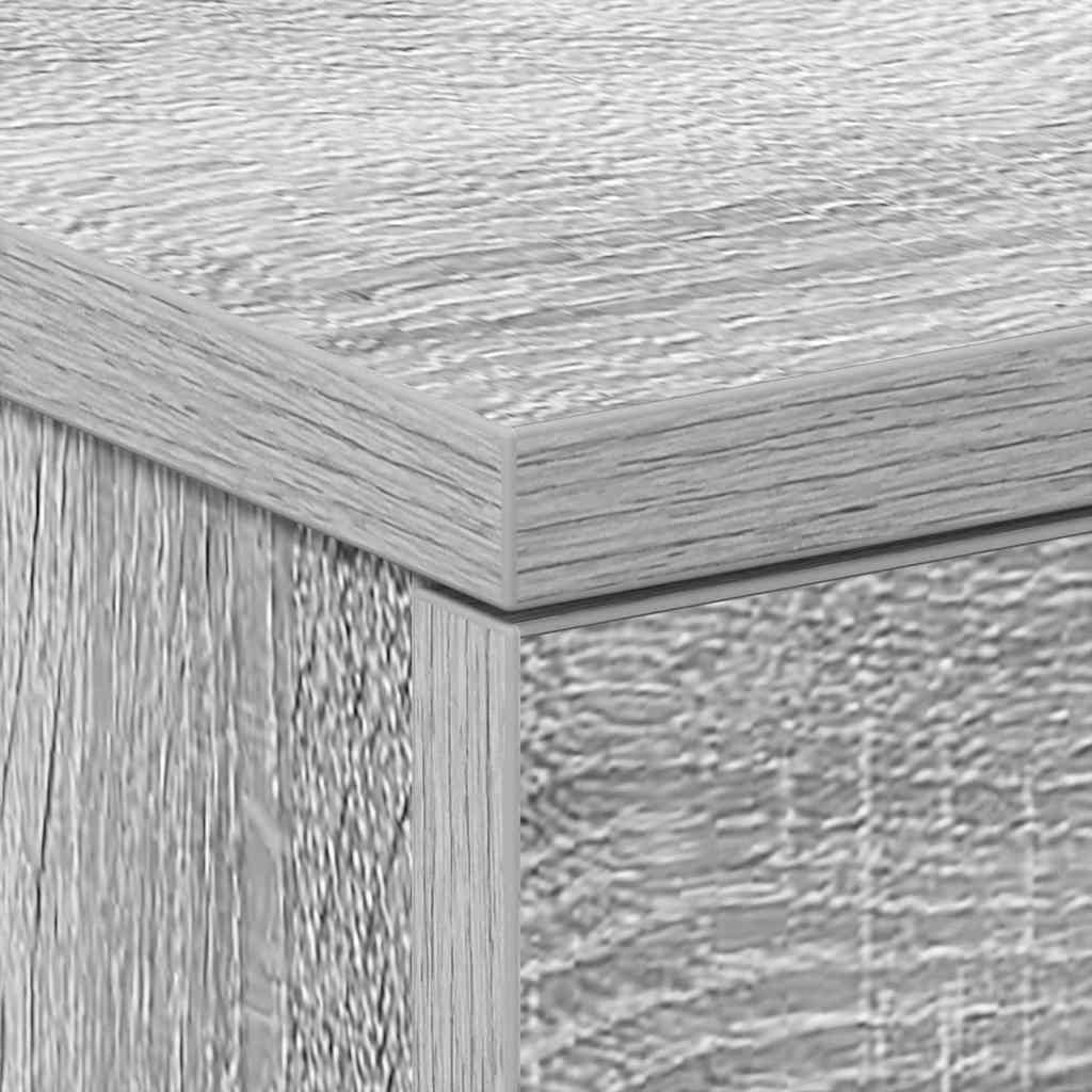 Sängbord 2 st grå sonoma 38x35x56 cm konstruerat trä