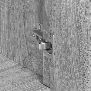 Skänk grå sonoma 88x30x70 cm konstruerat trä