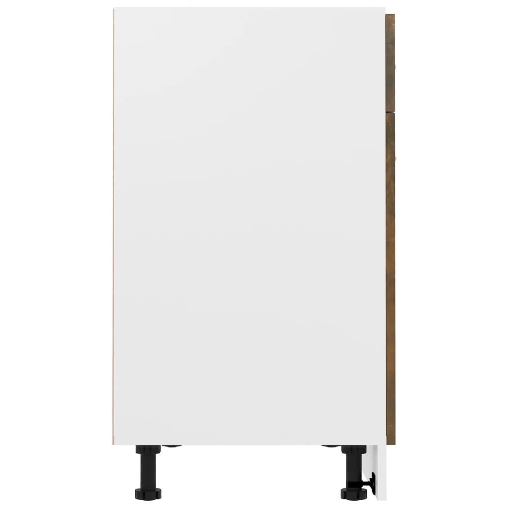 Underskåp med låda “Lyon” rökfärgad ek 80x46x81,5 cm