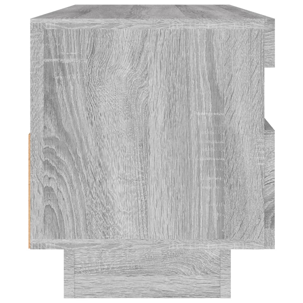 Tv-bänk med LED-belysning grå sonoma 100x35x40 cm