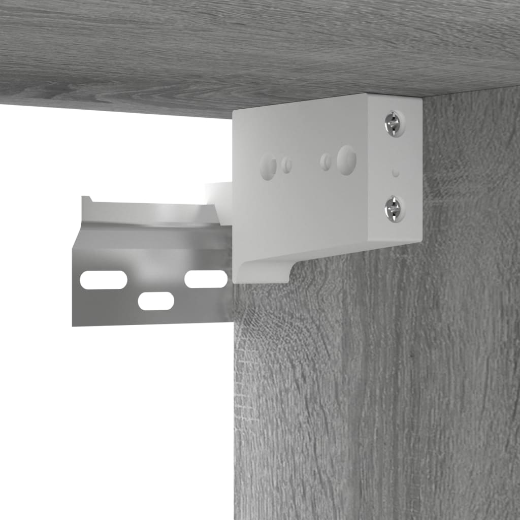 Hängande tv-skåp grå sonoma 60x30x30 cm konstruerat trä