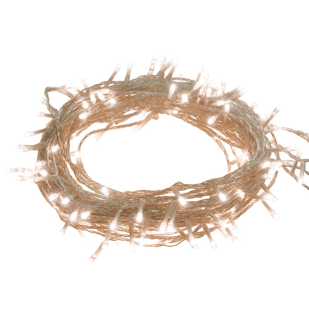 Ljusslinga med 150 LED varmvit 15 m PVC
