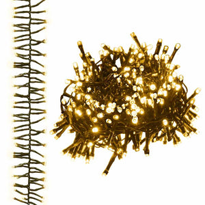 Ljusslinga med 1000 LED cluster varmvit 11 m PVC